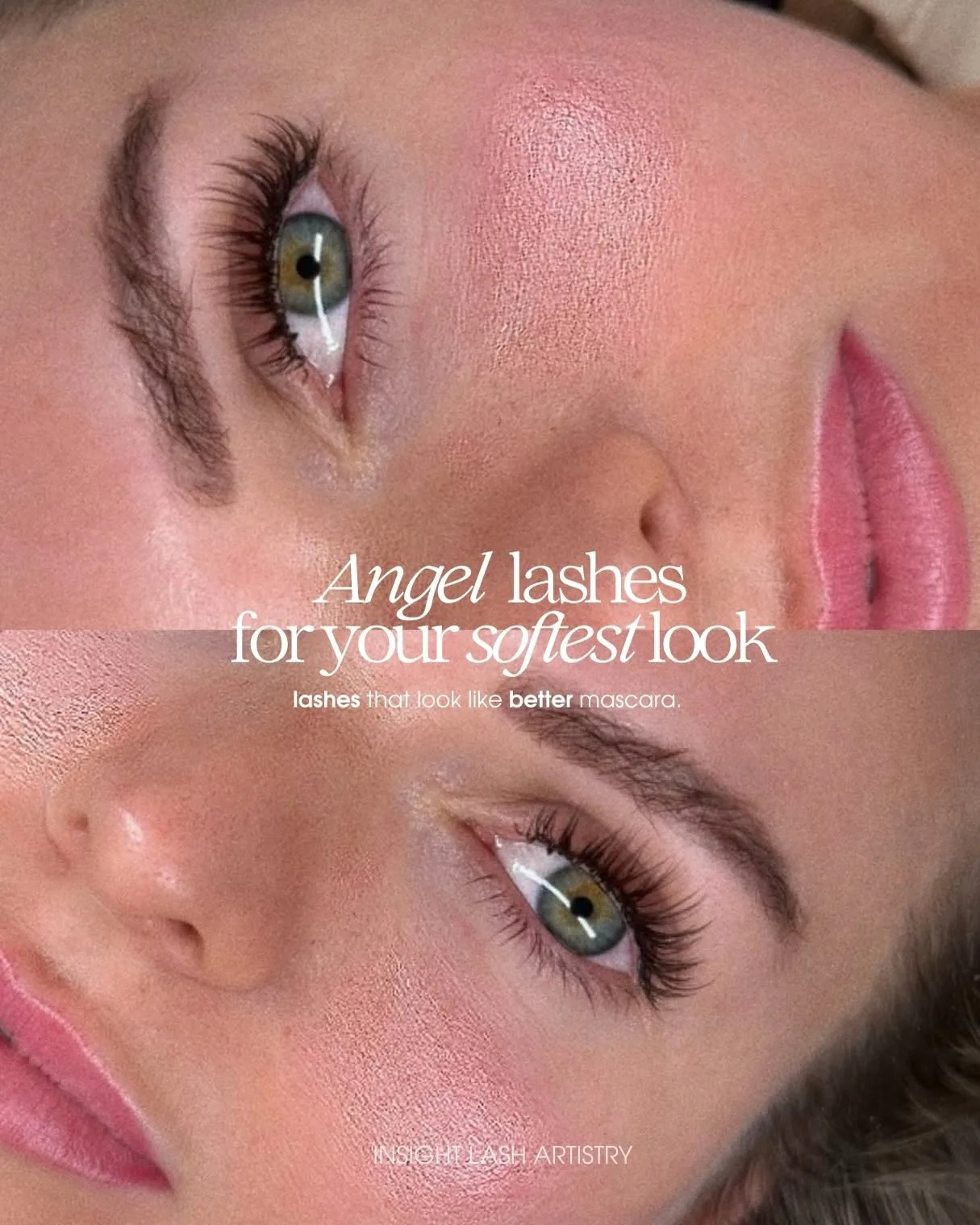 Before and after — Angel lashes
