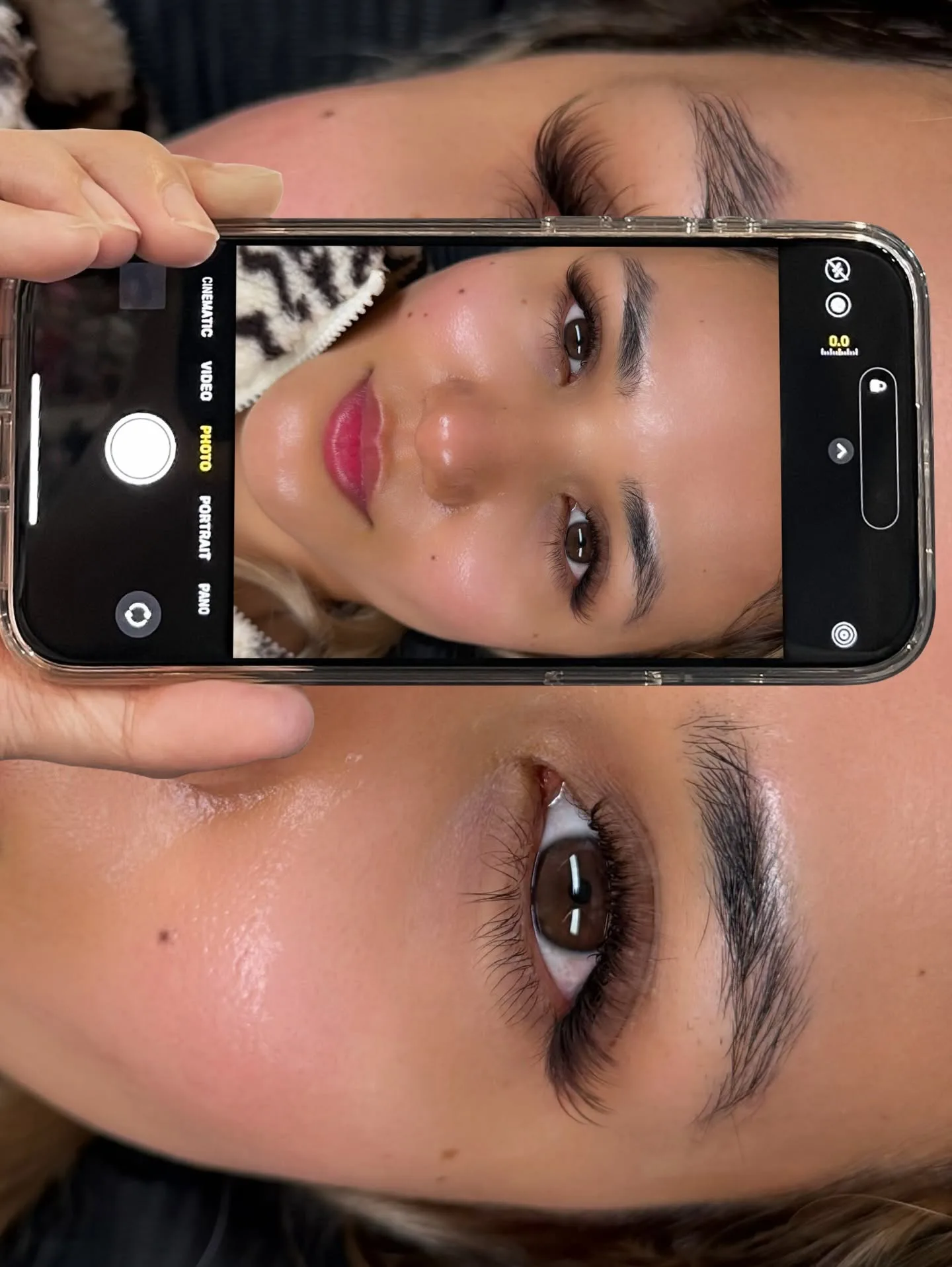 Behind the scenes — finished lash appointment