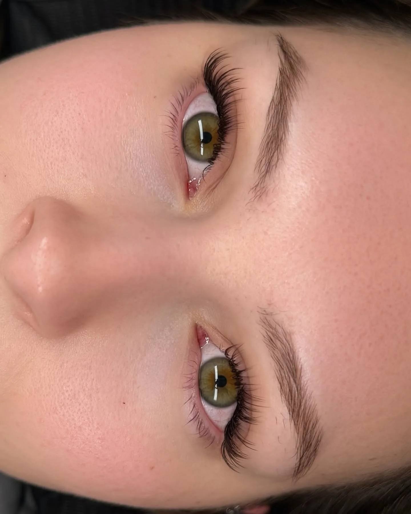 Wispy lash set — feathery layered extensions