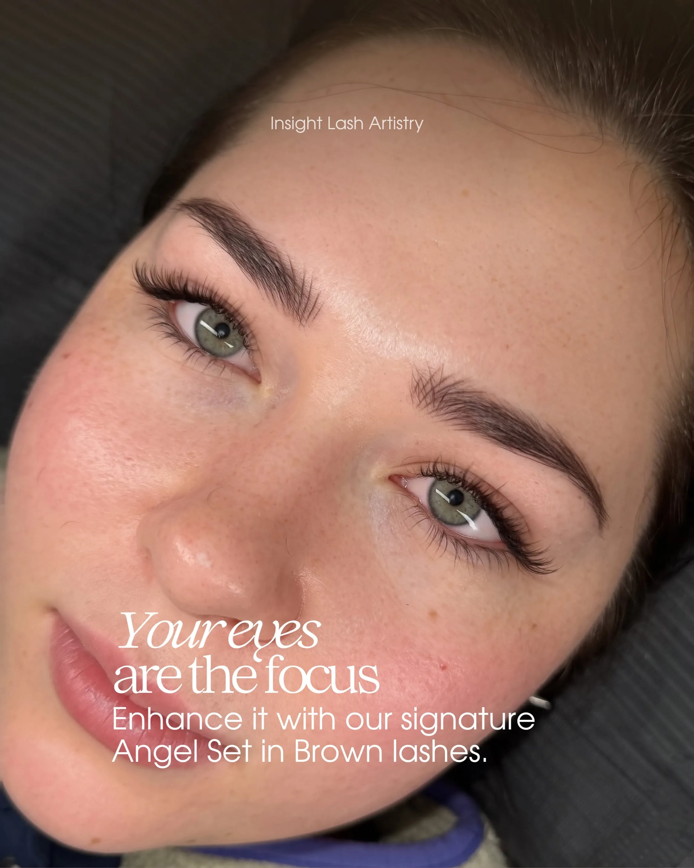 Angel Set — chocolate and brown blend, green eyes